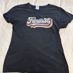 Port and Company Black Feminist Tee